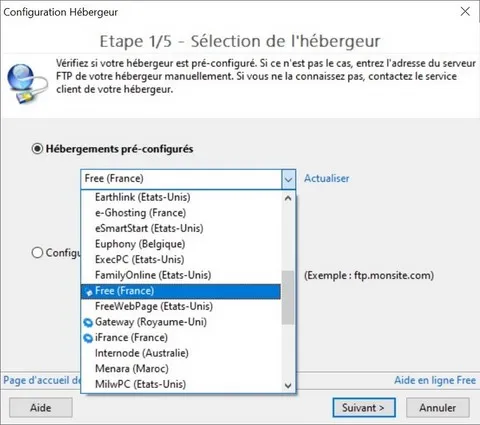 Publier un site web en FTP