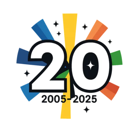 anniversaire des 20 ans de 2005 à 2025