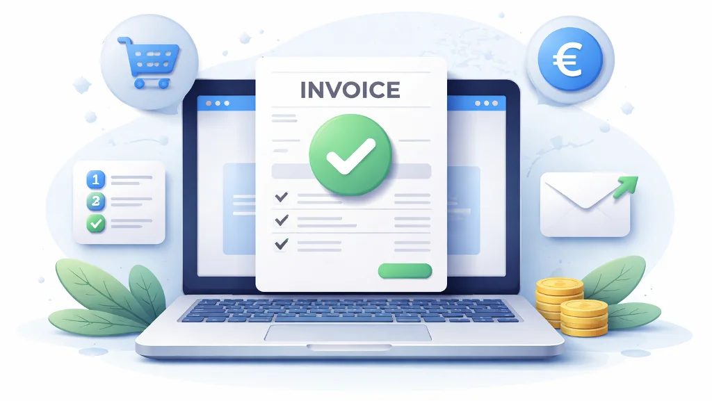 Créez et envoyez vos factures directement depuis votre boutique TOWeb 14