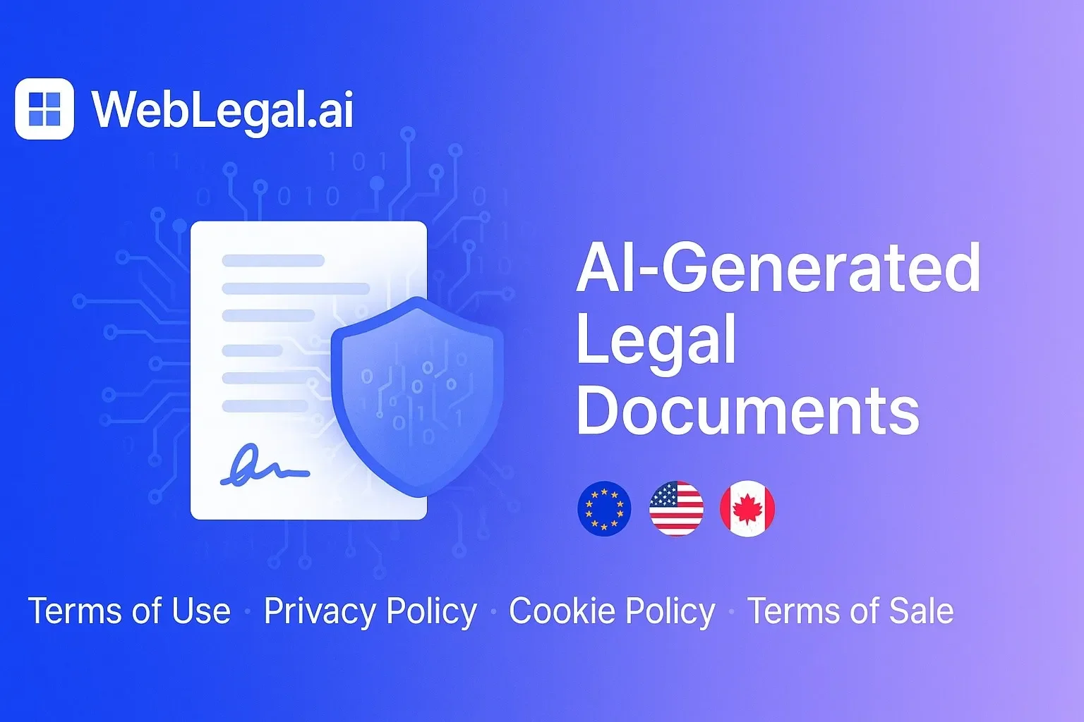 WebLegalAI pour générer les documents légaux de votre site