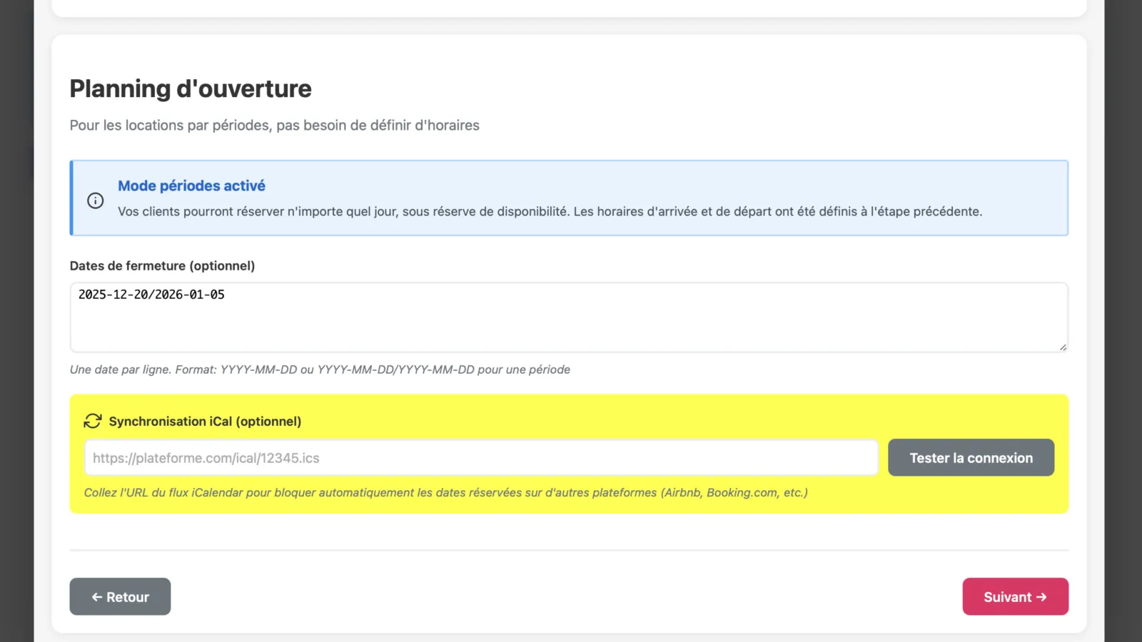 Le réglage du planning d’ouverture d’une ressource de réservation dans TOWeb